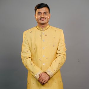 Festive Sherwani with Hand Embroidery