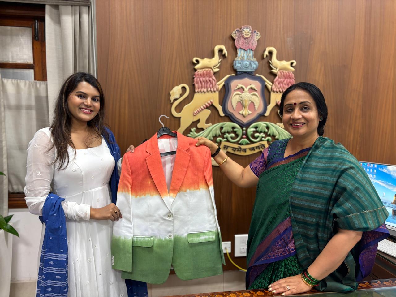 Dr. Shalini Rajneesh with Tri-colour Blazer